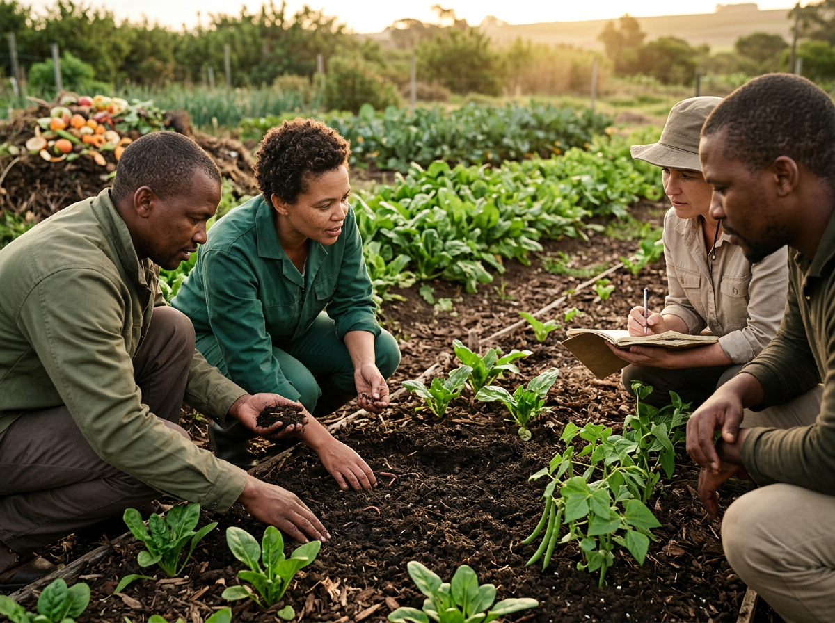 Adult learners observe, practise, reflect and adjust during hands-on environmental field training